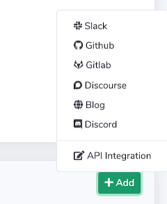 Add API Integration Source