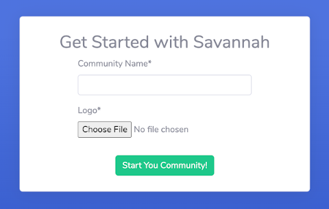 Create a new Community